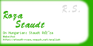 roza staudt business card